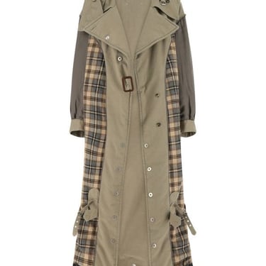 Maison Margiela Woman Multicolor Cotton Reversible Oversize  Anonymity Of The Lining  Trench Coat