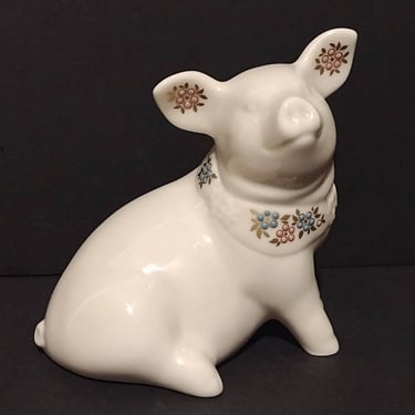 Vintage 1992 Lenox China Jewels Piglet Porcelain Figurine Made in USA 4" 