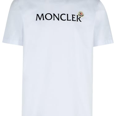 Moncler White Cotton T-Shirt Men