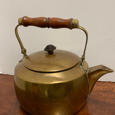 Vintage Brass Teapot 