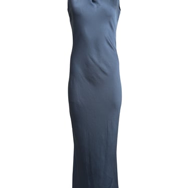 Veronica Beard - Blue Cowl Neck Satin Gown Sz 4