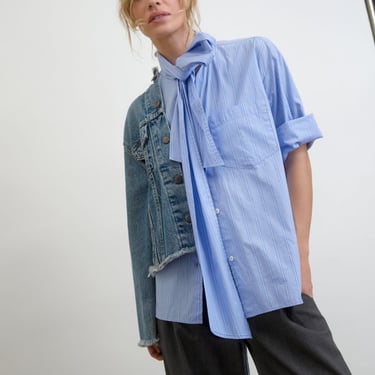 Aquarius Cocktail Dear Polly Shirt - Tonal Blue Shirting