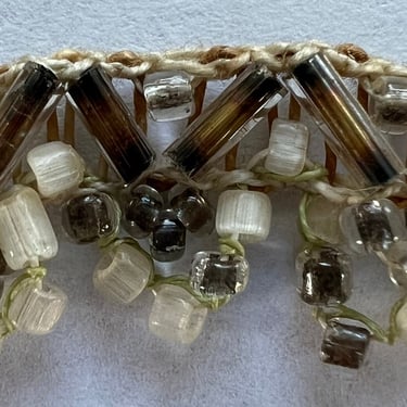 French remnant glass beads 39" x 7/16" 