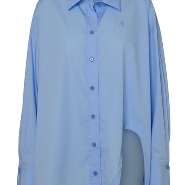 The Attico Woman Light Blue Cotton Shirt