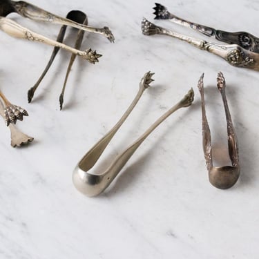 Perfectly Imperfect  Silver Ice Tongs