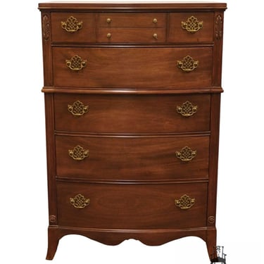 HUNTLEY FURNITURE Rustic European 34" Bowfront Chest of Drawers 