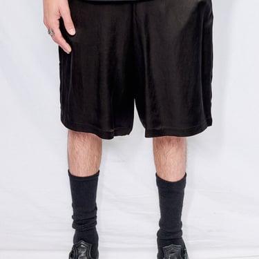 Black Cupro Long Short