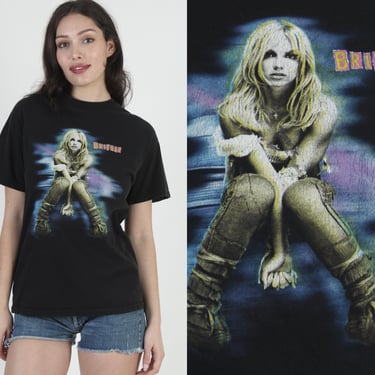 Vintage 2001 Britney Spears Y2K Tour Tour 2 Sided Mens Womens 2000s T Shirt M 