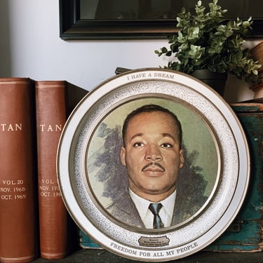 Vintage Martin Luther King Jr. Memorial Plate
