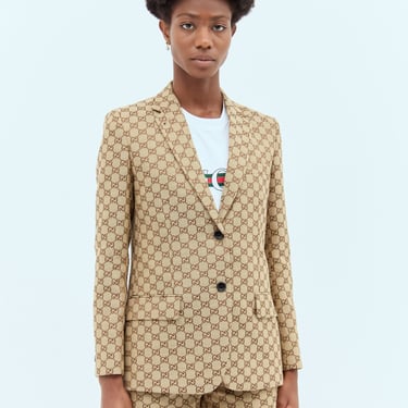 Gucci Women Gg Canvas Blazer