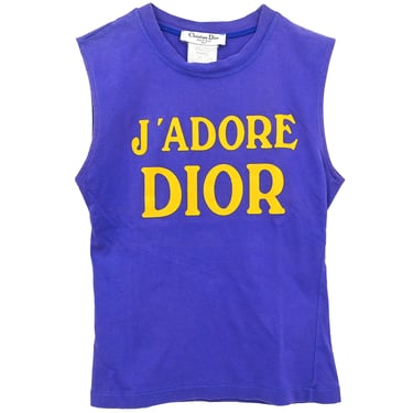 Christian Dior 2001 Sleeveless Top Purple #36