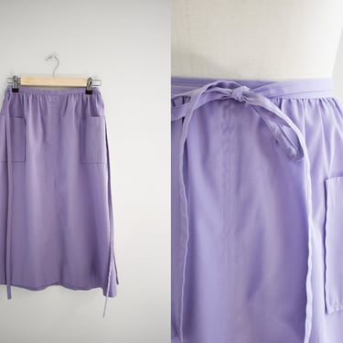 1970s/80s Lilac Purple Wrap Skirt 