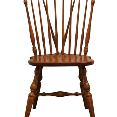 ETHAN ALLEN Heirloom Nutmeg Maple Fiddleback Windsor Dining Side Chair 10-6020 