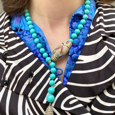 Turquoise Serpent Necklace