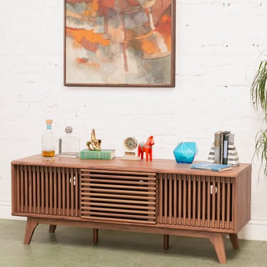 Axel Slat Credenza Media Stand