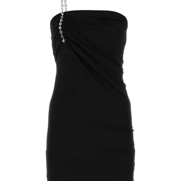 Givenchy Women Black Stretch Viscose Blend Mini Dress