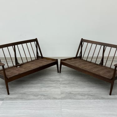Mid-Century Danish Modern Sofa Pair Style Of Selig Kofod Larsen ~ Frames Only (SHIPPING NOT FREE) 
