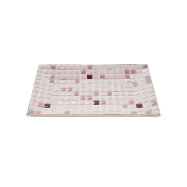 Pink Mosaic Catchall Tray, 1960s 
