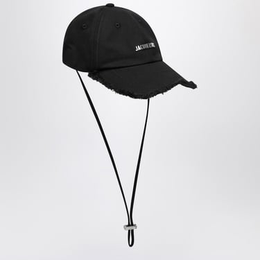 Jacquemus Hat The Cap Artichoke Black In Cotton Men