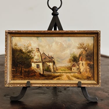 Original Antique Dutch Oil Painting 