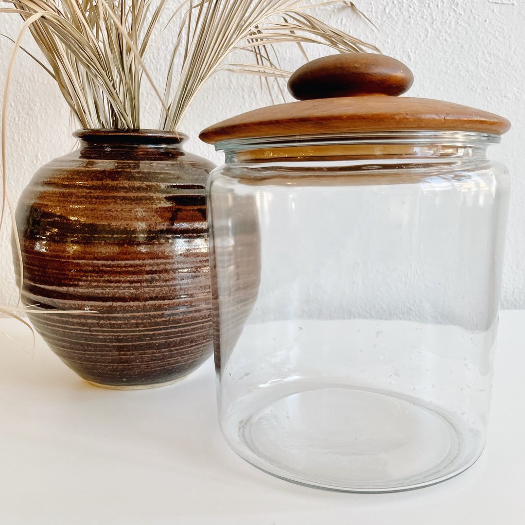 Teak offers Wood glass containers