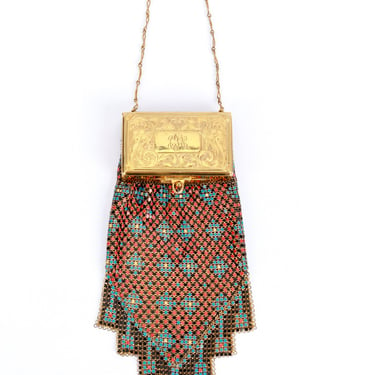 Aztec Metal Mesh Compact Bag