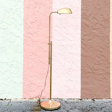 Brass Clam Shell Floor Lamp