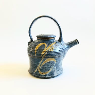 Blue Studio Pottery Teapot 