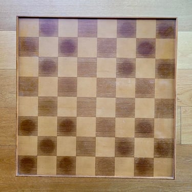 Vintage Checker Chessboard by Virginia Metalcrafters Colonial