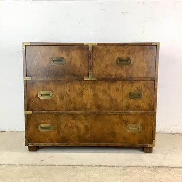 Vintage Campaign Dresser by Baker Furniture 