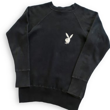 vintage Playboy sweatshirt / 60s sweatshirt / 1960s Playboy Jockey cotton raglan sweatshirt Small 