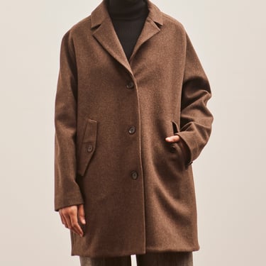 YMC Eno Wool Coat, Brown