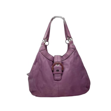 Vintage Coach Dark Brown Leather Large Hobo Shoulder Bag, H0