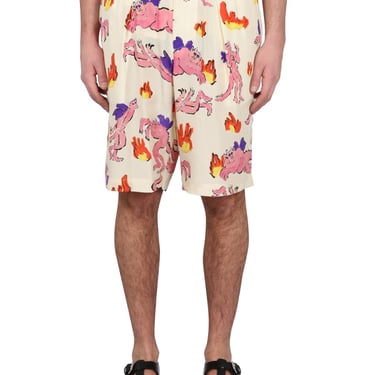 Marni Men Bermuda Shorts With Print