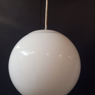 Vintage MCM Globe Pendant Light, 11 inch diameter
