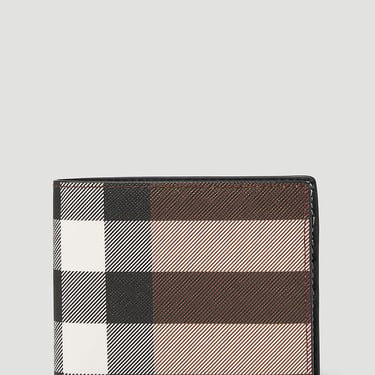 Burberry Men Bifold Check Wallet