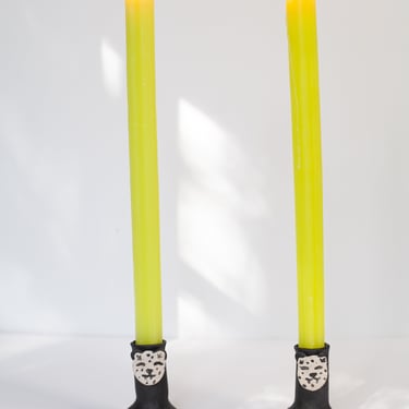 Jaguar Candleholder Pair