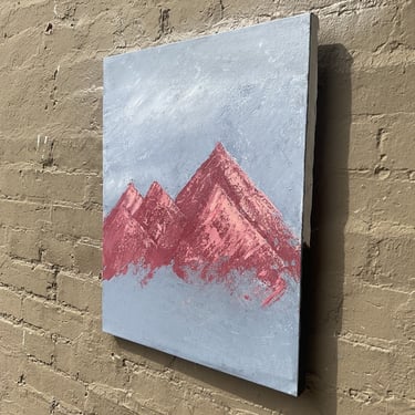 Mountains, Mixed Media on Canvas