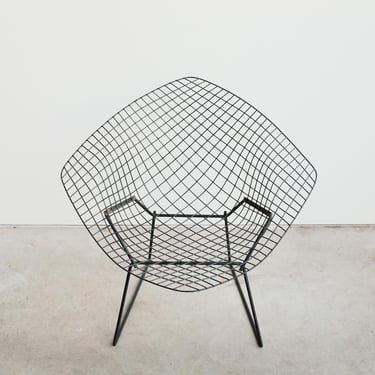 Vintage Mid Century Knoll Bertoia Diamond Chair - 1970s Wire Mesh, Original MCM Design 