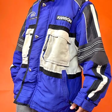 Karbon Blue & White Ski Jacket