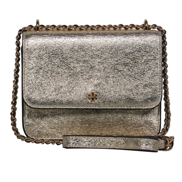 Tory Burch – Gold Metallic Mini Crossbody Bag