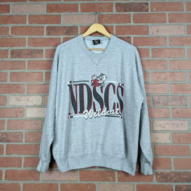 Vintage 90s NDSCS North Dakota State Wildcats ORIGINAL Crewneck Sweatshirt - 2X 