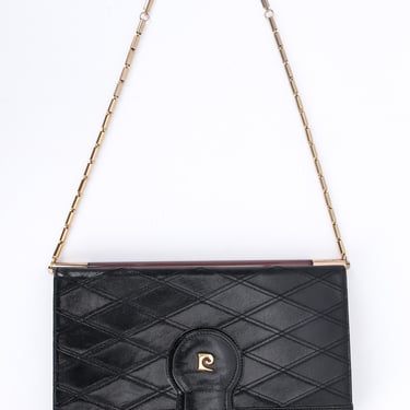 Quilted Leather Envelope Clutch