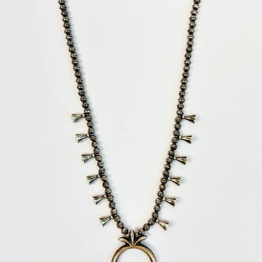 Sterling Silver Squash Blossom Necklace