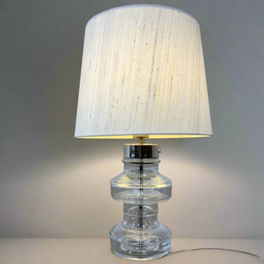 Danish Glass Table Lamp Designed by Carl Fagerlund for Orrefors - #A1661