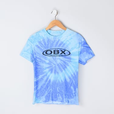 Vintage Y2k OBX Outer Banks Tie Dye T-Shirt - blue, surfer, vacation - Men's S 