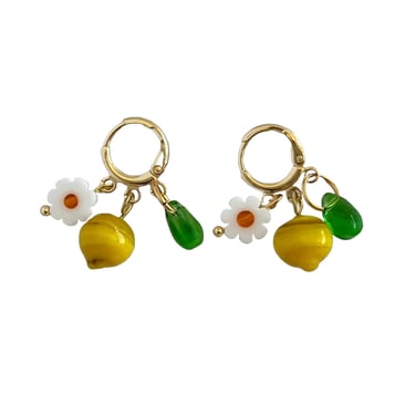 Lemon Flower Earrings