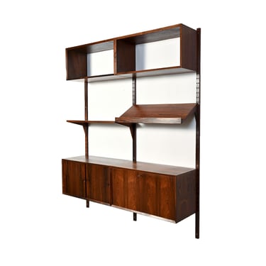 Cado Rosewood Bookcase Wall Unit Desk Danish Modern 