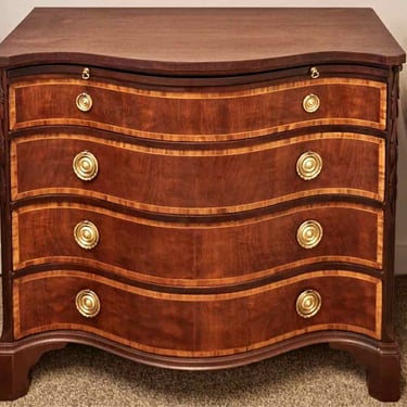 Jamestown Sterling Solid Mahogany Serpentine Front Chest