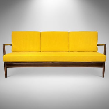 Vintage Danish Kofod Larsen for Selig Walnut Sofa - Mid Century Modern Scandinavian Furniture 